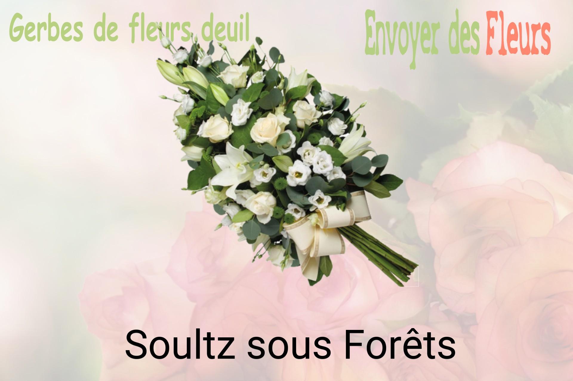 Gerbe de fleurs de deuil livrée à Soultz-sous-Forêts